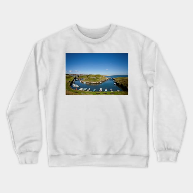 Seaton Sluice Summer Sunshine Crewneck Sweatshirt by Violaman
